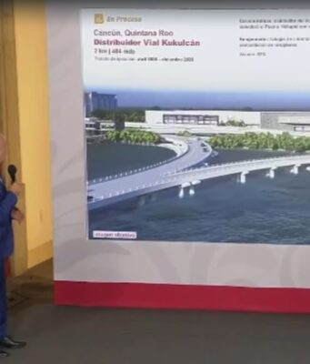 Distribuidor Vial Kukulcán, con 57% de avance