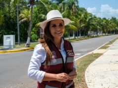 Anuncia Mara Lezama conclusión de nuevo alumbrado público en el Boulevard Bahía de Chetumal, de la UQROO a Calderitas