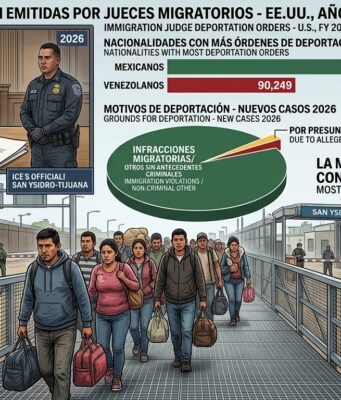 Revela TRAC que sólo 1.79% de los casos de deportación en EU son por actividad criminal