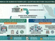 Destina Federación 10.04 mdp a Quintana Roo para fortalecer riesgos sanitarios y laboratorios de salud