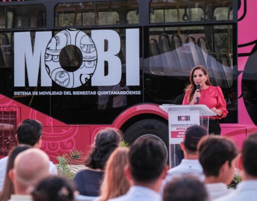 Pone en marcha Mara Lezama ruta 27 del sistema de transporte MOBI y transforma la movilidad en Cancún