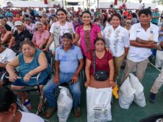 Entrega Blanca Merari apoyo alimentario a 500 adultos mayores de Puerto Morelos