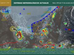 Casi todo el país bajo el agua por el frente frío, norte y el huracán «Trudy»