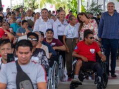 Entregan Mara Lezama y Beneficencia Pública Nacional apoyos por más de 4.6 millones de pesos a personas con discapacidad