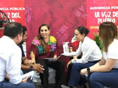 Participa Ana Paty Peralta en audiencia pública de la gobernadora Mara Lezama