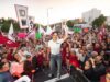 Estefanía Mercado encabezó multitudinaria concentración de unidad de Morena