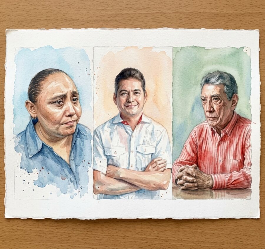 Tres en líos