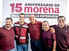 Morena arropó a Portilla en su aniversario