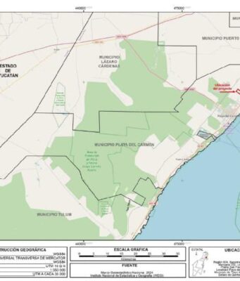 Proyectan complejo inmobiliario con hotel y playa artificial sobre 425 hectáreas al norte de Playa del Carmen